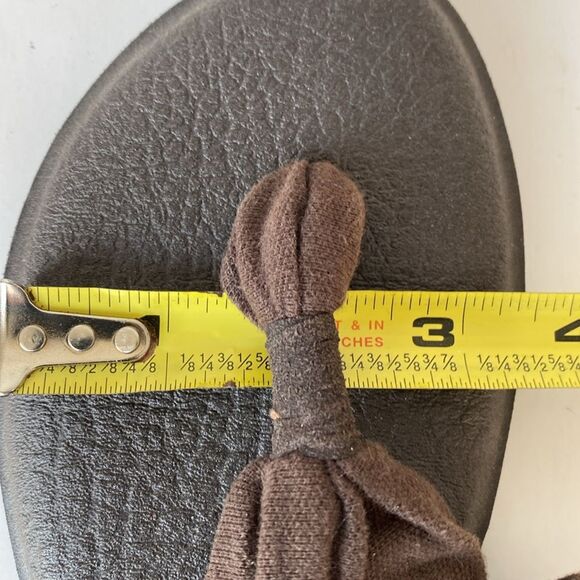 Sanuk Dark Brown Sling St Sandals sz 6 Yoga Beach Casual Boho Festival Vacation - Picture 9 of 10